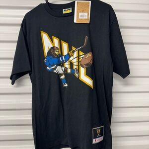 Men's Black Mitchell & Ness Vintage Bape x M&N T-Shirt